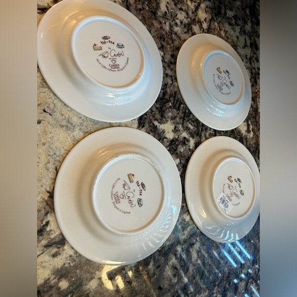 Paul Cardew 8” Tea Bear Set of 4 Plates ceramic Vintage - Picture 5 of 6